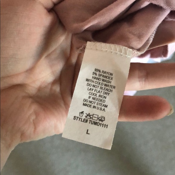 Dusty rose tee shirtstyle dress from ashleylemieux - Picture 2 of 3